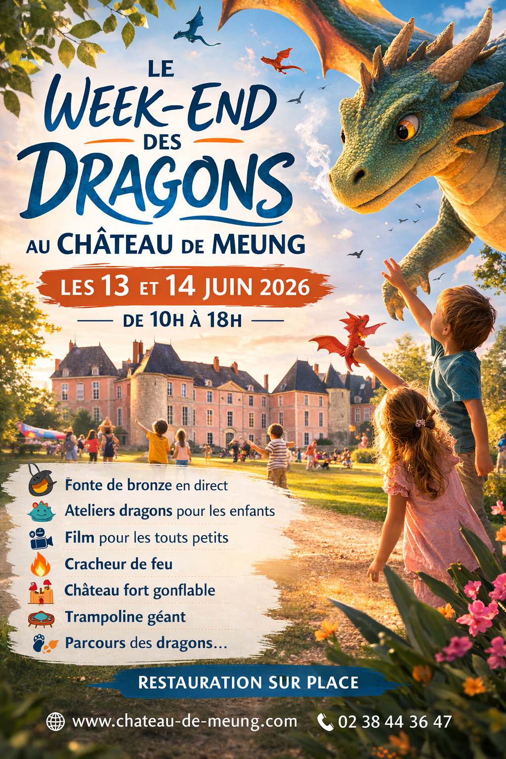 Week-end des Dragons au Château de Meung-sur-Loire (Loiret – 45)